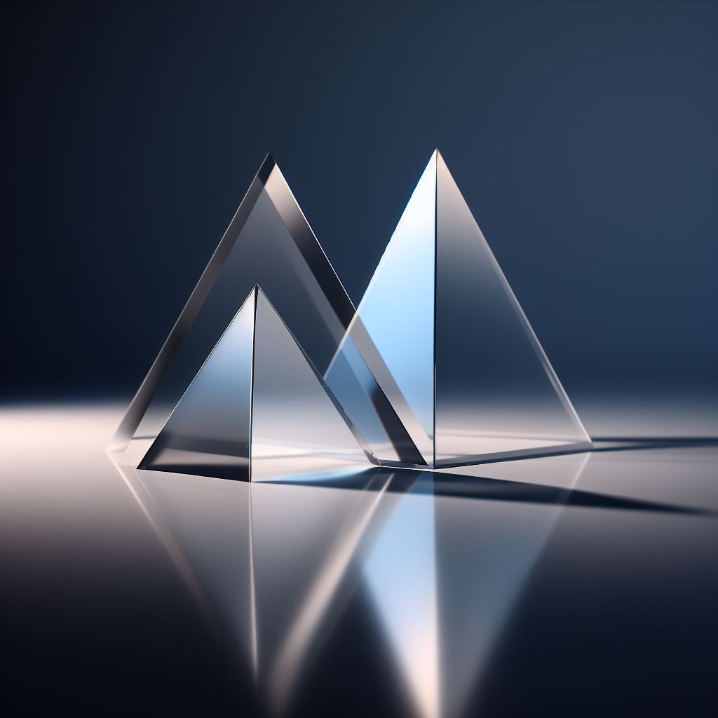 The volume of a pyramid can be calculated with the same coefficient as the volume of a cone. Volume = base × height / √8