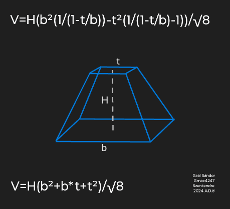 Horizontal-frustum-pyramid